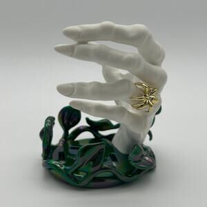 Bath & Body Works Skeleton Hand Soap Holder Spider Ring Halloween